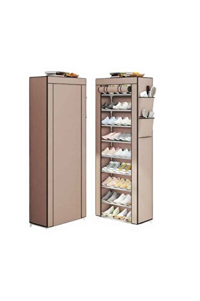 OEM Παπουτσοθήκη 9 Επιπέδων με Κάλυμμα και Φερμουάρ