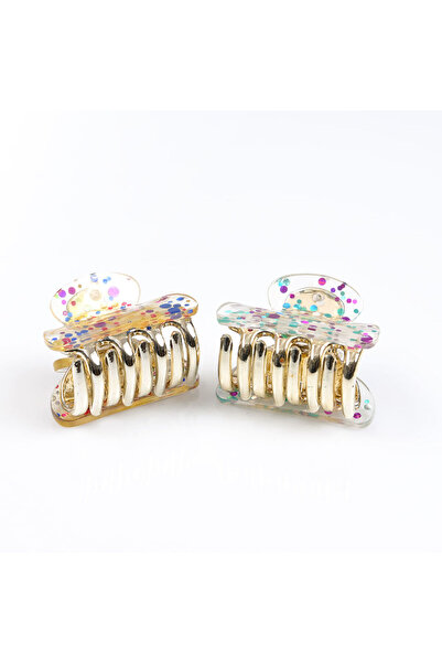 meli melo Set 2 clesti de par cu buline multicolore