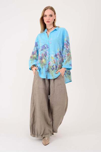 Park Moda 25003 ΠΟΥΚΑΜΙΣΟ ΜΕ ΣΧΕΔΙΟ ΛΟΥΛΟΥΔΙΩΝ