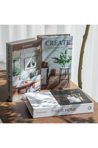 almihomi 3-Piece Nordic Style Decorative Faux Books – Foldable Magazine Look ...