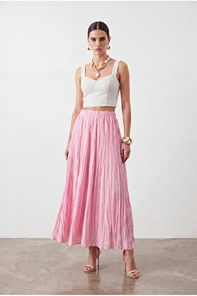 Sevilen Tekstil Μακριά Crush Φούστα