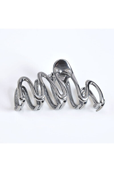meli melo Gray hair clips with zig zag pattern