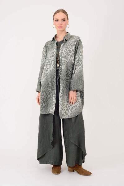 Park Moda 2502 LEOPAR DESEN GÖMLEK TUNİK