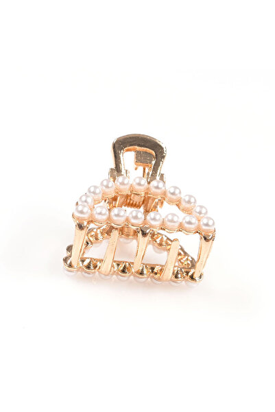meli melo Cleste par auriu cu perle albe decorative