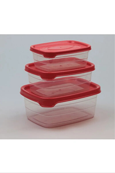 DYZSTAR Plastic Storage Container Set of 3 400 ml - 670 ml - 1.2 Lt. Dyzstar-...