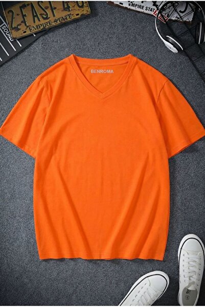 E-ROMA V-Neck Oversized T-Shirt 3Vq2