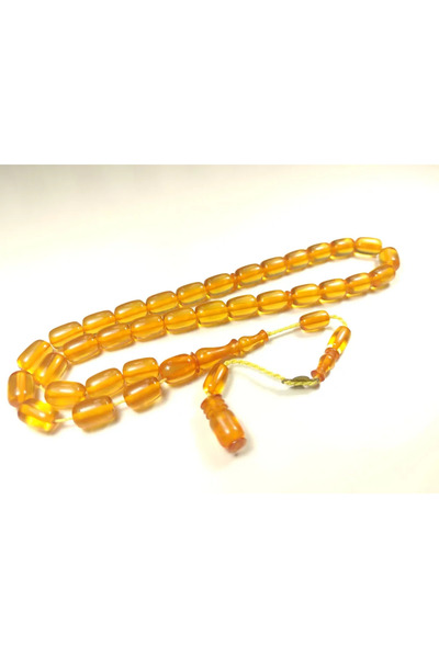 İskeçe Tesbih Τεχνούργημα του Αχμέτ Εμίν Μάστα, ξηρός κεχριμπάρις πυρικής κεχ...