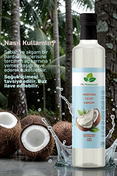 DRNATURAL Hindistan Cevizi Karışımı 250 Ml Şurup (Coconut Mix)