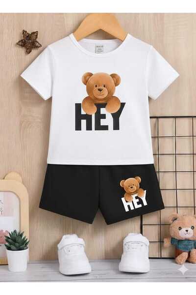 DOCE ELEGANTE ΠΑΙΔΙΚΟ ΚΑΛΟΚΑΙΡΙΝΟ ΣΕΤ ΜΕ ΣΧΕΔΙΑ ΧΕΙΡΟΓΡΑΦΙΑΣ HEYY