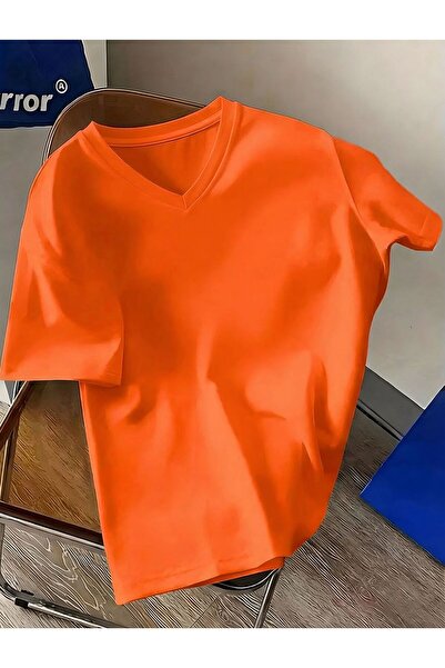 DM DOLCE MORE V-Neck Oversized T-Shirt 4Vq2