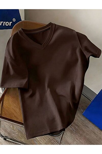 DM DOLCE MORE Μπλουζάκι με λαιμόκοψη V σε μεγάλο μέγεθος 4VQ2