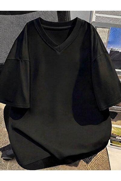 BENROMA V-Neck Oversized T-Shirt 2Vq5