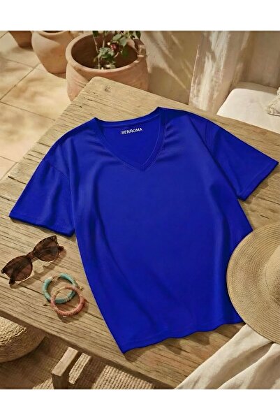 BENROMA V-Neck Oversized T-Shirt 3Vq3
