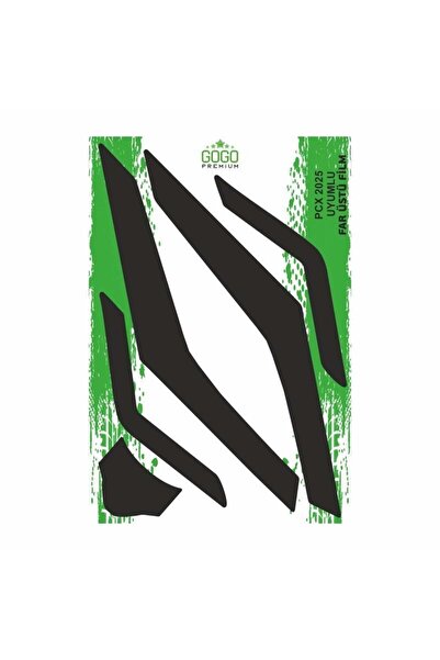 MOTOSPARTAN GOGO GENİŞ FAR ÜSTÜ FİLM SİYAH HONDA PCX 125 2025