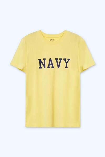 Brix Tricou imprimat pentru băieți, 100% bumbac, culoare galbenă 8514