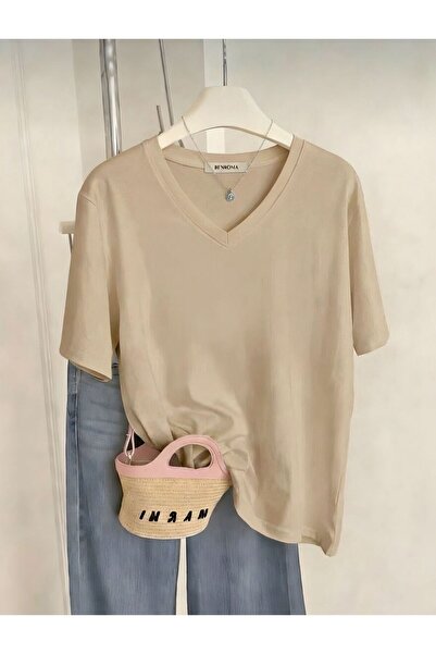 BENROMA V-Neck Oversized T-Shirt 3Vq4