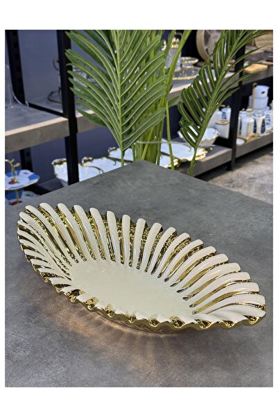 Doğudeko Lux Alba Gold Oval Presentation Plate