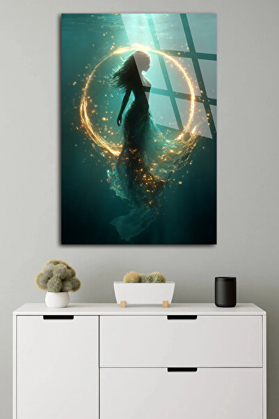 TAULART ΑΝΘΕΚΤΙΚΟ ΓΥΑΛΙΝΟ ΤΡΑΠΕΖΙ, ΜΟΝΤΕΡΝΗ ΔΙΑΚΟΣΜΗΣΗ ΤΟΙΧΟΥ ΜΕ ΦΩΤΙΖΟΜΕΝΟ Δ...