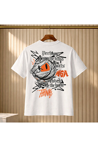 YŞRLİNE COLLECTİON YŞR Oversize T-Shirt με στάμπα στην πλάτη – Unisex Βαμβακε...