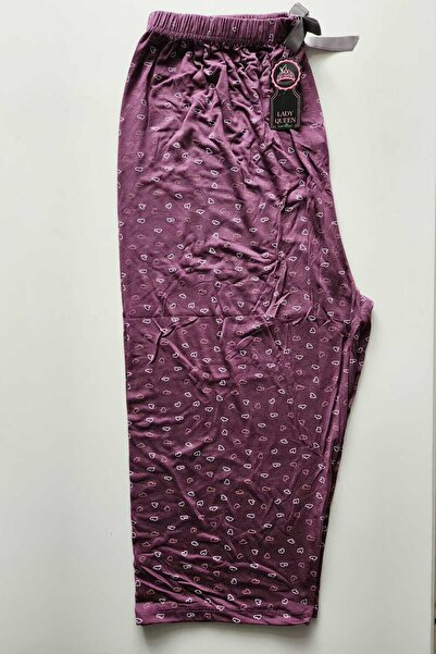 Lady Queen Παντελόνι πιτζάμας από λύκρα και βισκόζη σε μεγάλο μέγεθος 6021