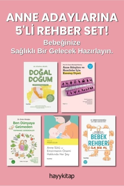 hayykitap Anne Adaylarına 5’li Rehber Set