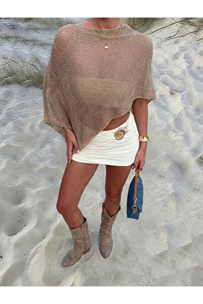 moda mh Μποέμ Χαλαρό Κομψό Πλεκτό Καλοκαιρινό Τοπ