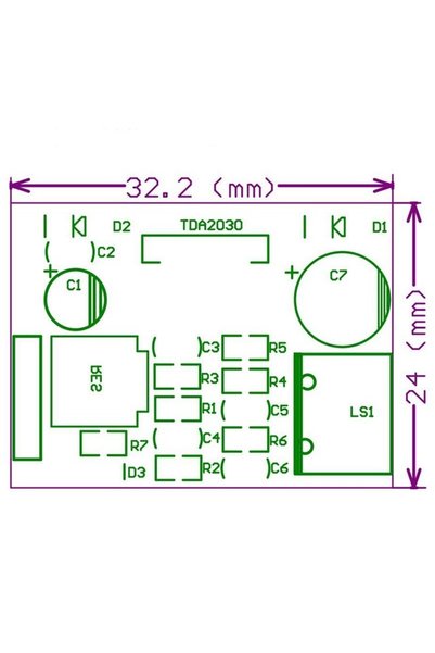 OEM Modul amplificator audio mono TDA2030A, 15W