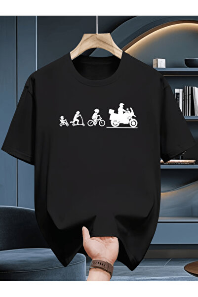 gencerco Motor Değişim Baskılı Premium Oversize T-shirt