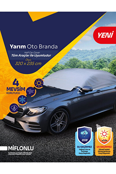 Baghes Pratik Yarım Araba Branda Oto Örtüsü Çadır