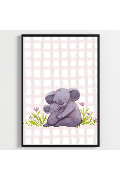 Bond of Love: Cuddly Little Friends Series Nursery Poster–Decorative 3-Piece Set A4 Frameless