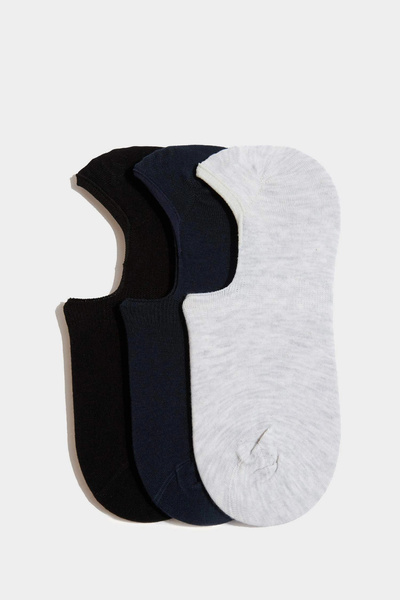 DeFacto K5310AZKR1 Πολύχρωμες ανδρικές κάλτσες μπαλαρίνας 3 τεμαχίων, βασικές...