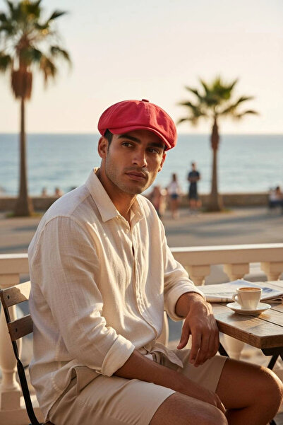 KARNAS ŞAPKA Καπέλο Λινό Καπέλο Κάρνας Βαμβακερό Κανονικού Μεγέθους – Σειρά C...