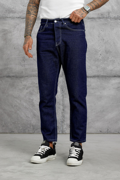 NOMARC Тъмносини дънки тип  "бойфренд " МБ