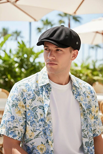 KARNAS ŞAPKA Καλοκαιρινό καπέλο από λινό ύφασμα Karnas σε τυπικό μέγεθος