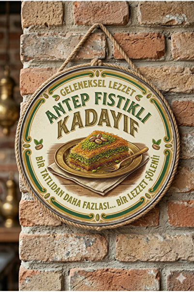 Mayeka Ornament decorativ din lemn pentru ușă de perete, cu tematică Kadayif ...