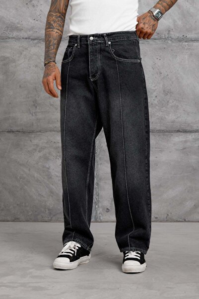 NOMARC Pantaloni de blugi largi cu dungi Mb Çima afumati