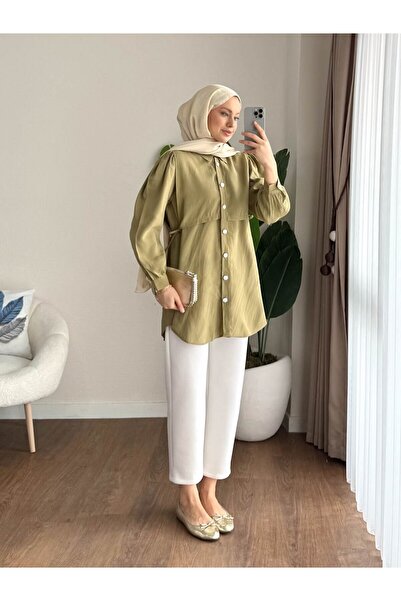 MOONSC قميص تريند كارلا النسائي