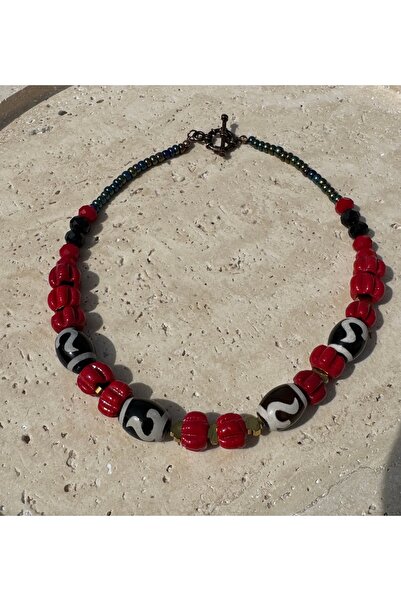 bizizmoda Tibet Agate Natural Stone Necklace