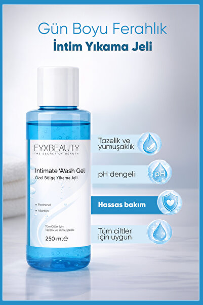EYXBEAUTY İntim Yıkama Dış Genital Bölge Temizleyici Jel 250 ML