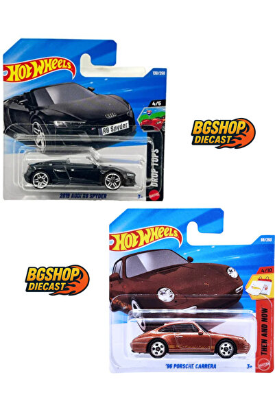 HOT WHEELS 96 Porsche Carrera - 2019 Audi R8 Spyder