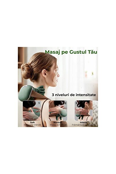 Smart Συσκευή μασάζ αυχένα και ώμων, 4D βιονική συσκευή μασάζ με θερμική θερα...