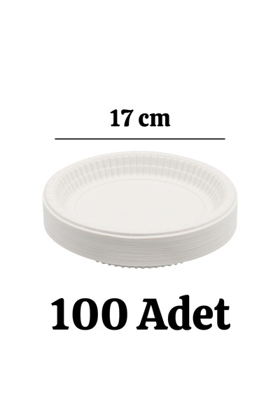 Merpak Ambalaj Plastik Tabak 17 Cm Kullan At Beyaz Tabak