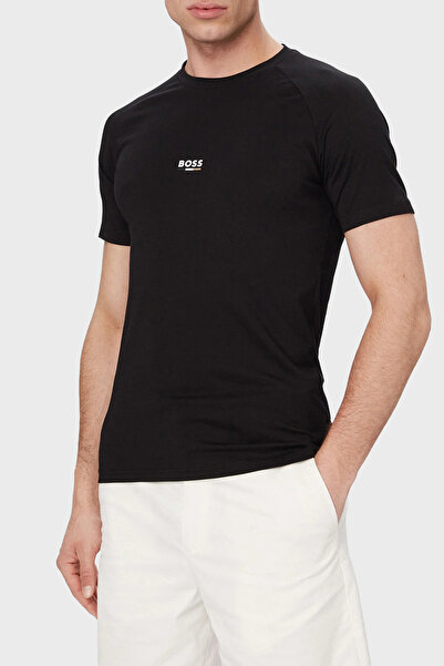 BOSS Pamuklu Regular Fit Logolu Yuvarlak Yaka T Shirt Erkek T SHİRT 50517970 005