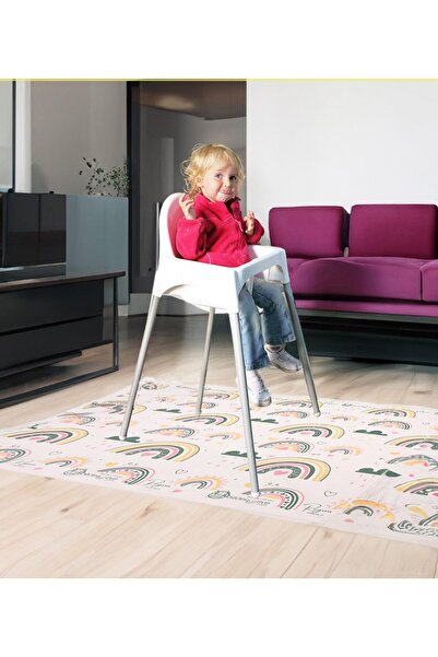 bizdeneve Mama Sandalye ve Aktivite Örtüsü Kullan At Sıvı Geçirmez 3Rulo(Rulo...