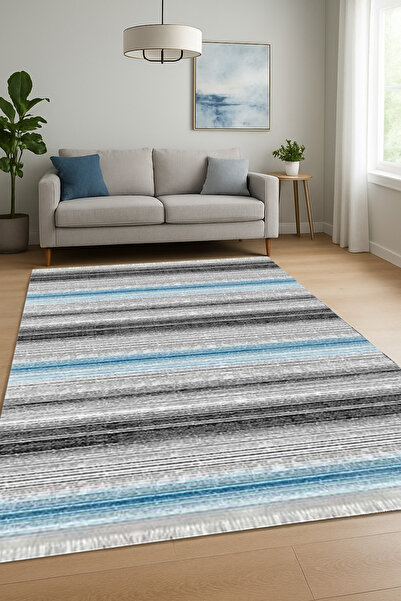 Home Kaymaz Dot Taban Dijital Baskılı Yıkanabilir Leke Tutmayan Halı Yolluk