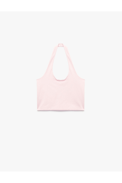 Koton Αμάνικη βαμβακερή μπλούζα με λαιμόκοψη halter