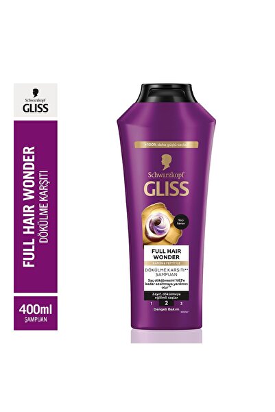 Gliss Full Wonder Saç Dökülme Karşıtı Şampuan 400 ml