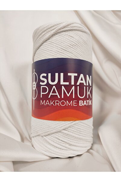 Sultan Памучна прежда за макраме, батик и ръчно плетене с мраморен ефект (1 б...