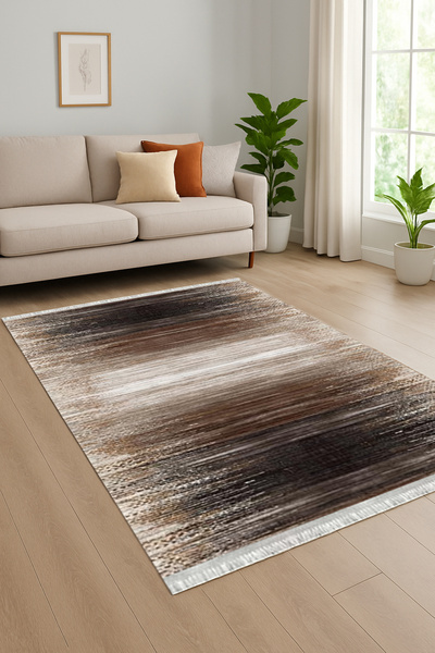 Home Kaymaz Dot Taban Dijital Baskılı Yıkanabilir Leke Tutmayan Halı Yolluk