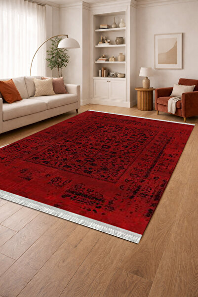 Home Kaymaz Dot Taban Dijital Baskılı Yıkanabilir Leke Tutmayan Halı Yolluk